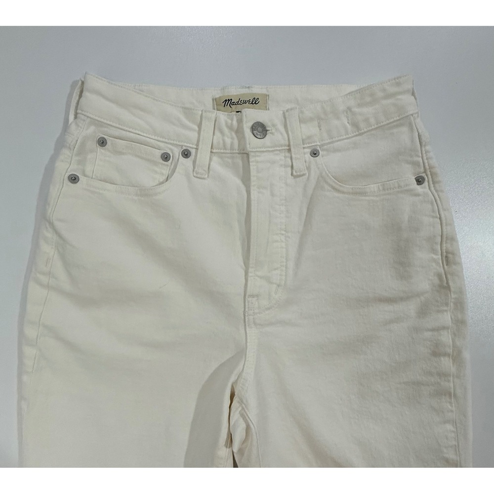 Madewell The Curvy Perfect Vintage Jean Tile White Cotton Blend Sz 27 NWOT W355 - Picture 5 of 12